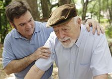 Un anciano que padece Alzheimer